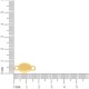 Pingente Dourado Orgânico 17mm