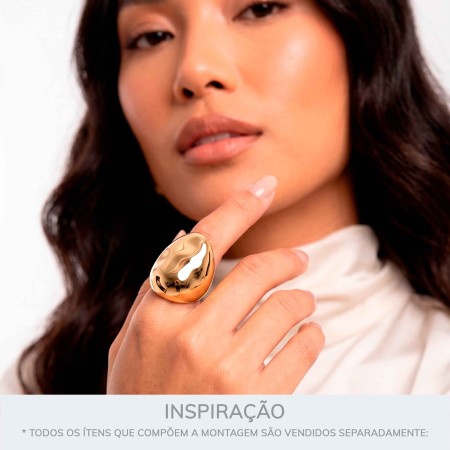 Anel Dourado Orgânico N° 21