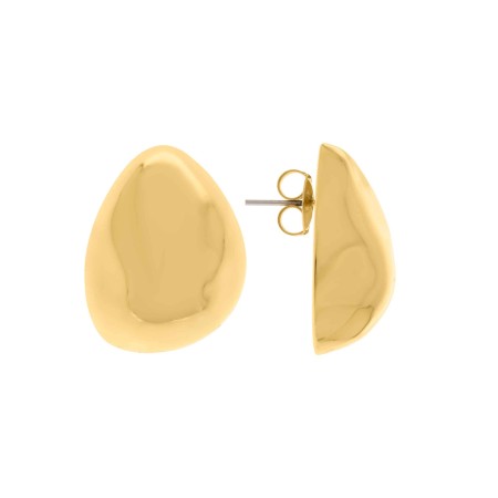 Brinco Orgânico Dourado 29mm