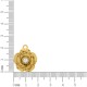 Pingente Flor com Cristal e Mensagem Apaixone-se Por Você Mesma Dourado 23mm