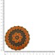 Fivela Ouro Velho com Laranja com Pino Fixo para Tira 47 mm