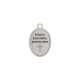 Pingente Medalha Nossa Senhora Medianeira Níquel 24mm