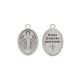 Pingente Medalha Nossa Senhora Medianeira Níquel 24mm