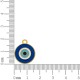 Pingente Olho Grego Ouro com Azul 20mm