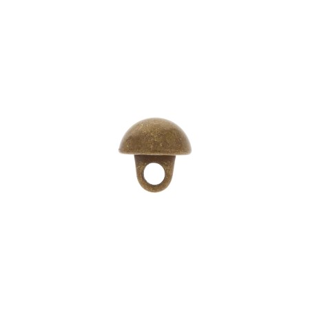 Botão Redondo de metal Para Costura Ouro Velho 10mm