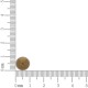 Botão Redondo de metal Para Costura Ouro Velho 10mm
