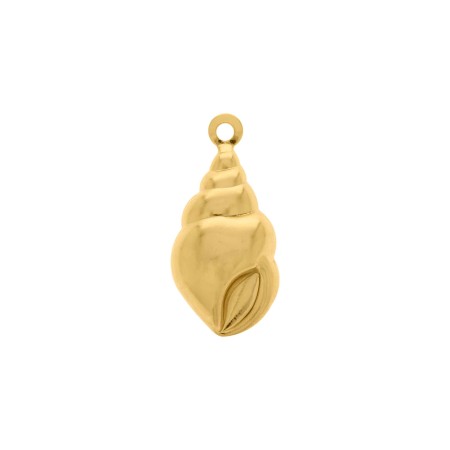 Pingente Concha Dourado 23mm