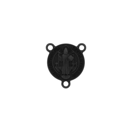 Entremeio Terço São Bento Preto Fosco 24mm