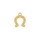 Pingente Ferradura Dourado 20mm