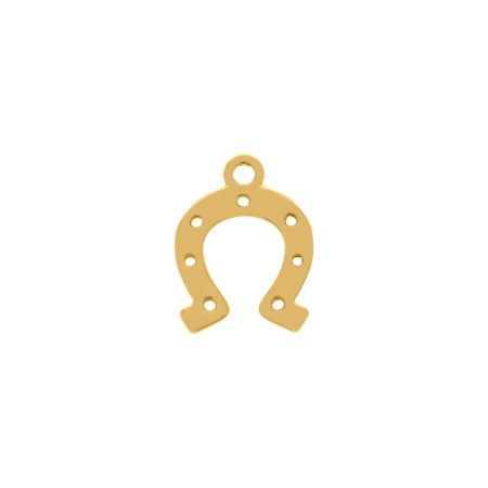 Pingente Ferradura Dourado 20mm