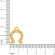 Pingente Ferradura Dourado 20mm