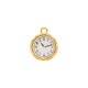Pingente Relógio Dourado 21mm