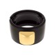 Maxi Bracelete Acrílico Marrom Oxidado com Dourado 70mm