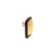 Brinco 2 em 1 Dourado com Marrom Oxidado 30mm