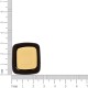 Brinco 2 em 1 Dourado com Marrom Oxidado 30mm