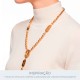 Conjunto de Pingentes Mistérios do Terço Dourado