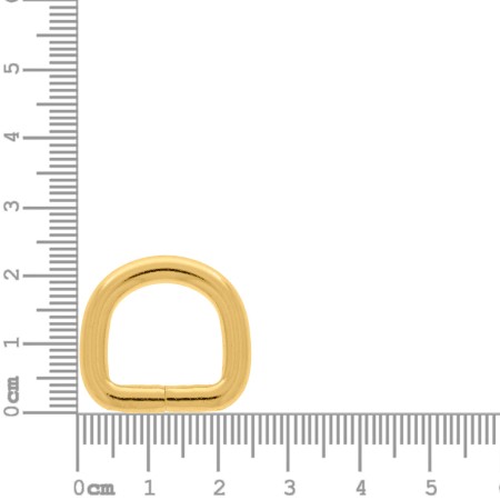 Meia Argola Ouro 16mm
