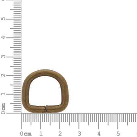 Meia Argola Ouro Velho 16mm