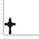 Pingente Crucifixo São Bento Preto 51mm