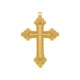 Pingente Cruz Dourado com Resina 32mm