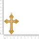 Pingente Cruz Dourado com Resina 32mm