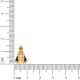 Brinco Nossa Senhora Aparecida Dourado 15mm