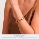 Bracelete Dourado Movimento 70mm