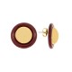Brinco de Esfera Ouro com Bordo 26mm