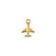 Pingente Avião Ouro 15mm