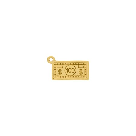 Pingente Dólar Ouro 17mm