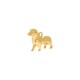 Pingente Cachorro Deutschland Ouro 24mm