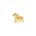 Pingente Cachorro Deutschland Ouro 24mm