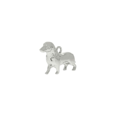 Pingente Cachorro Deutschland Níquel 24mm