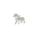 Pingente Cachorro Deutschland Níquel 24mm
