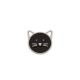 Pingente I Love Cats Níquel com Preto 16mm