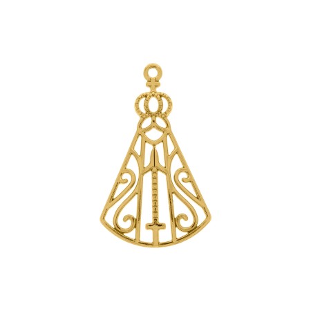 Pingente Nossa Senhora Ouro 40mm