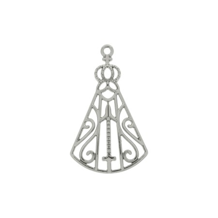 Pingente Nossa Senhora Níquel 40mm