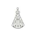 Pingente Nossa Senhora Níquel 40mm
