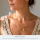 Conjunto de Pingentes Crochê Dourado