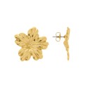 Brinco Flor Dourado 34mm