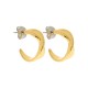 Brinco Dourado Ritmo 22mm