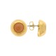Brinco Ouro com Caramelo 18mm