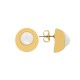 Brinco Ouro com Pérola 18mm