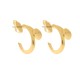 Brinco de Argola Prego Ouro 26mm