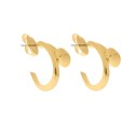 Brinco de Argola Prego Ouro 26mm