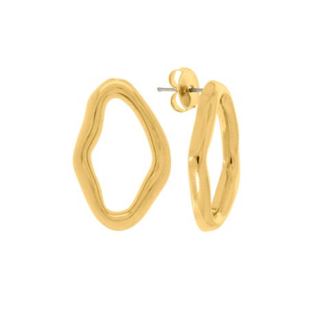 Brinco Orgânico Ouro 30mm