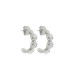Brinco de Argola Preciosa Níquel com Strass 23mm