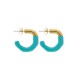 Brinco Ouro com Tiffany 24mm