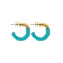 Brinco Ouro com Tiffany 24mm