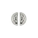 Brinco Duo Orgânico Níquel 22mm